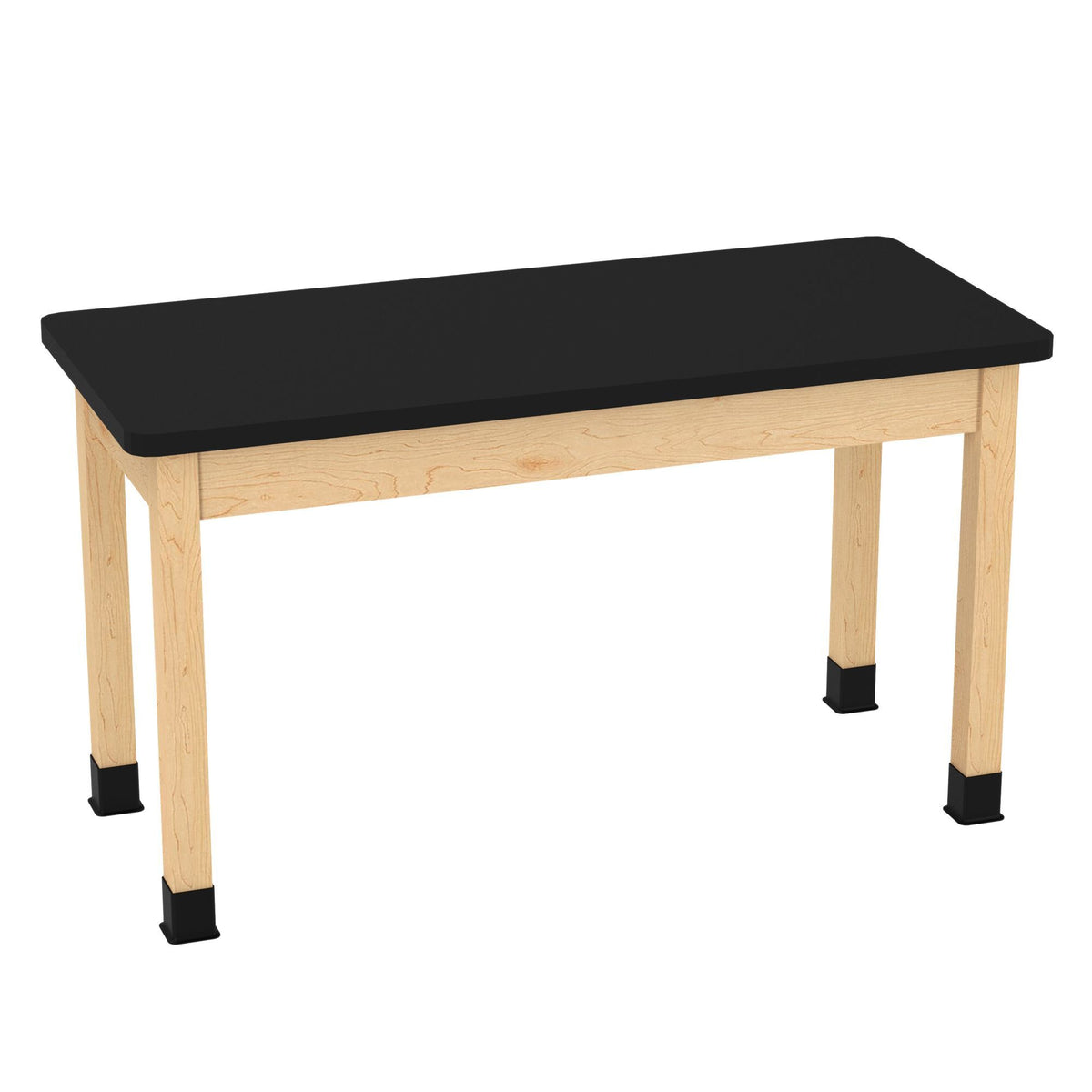 Diversified Woodcrafts Plain Apron Table Heavy-Duty Solid Hardwood Laboratory Station 54"W x 24"L x 30"H (DIV-P720542430-LAB)