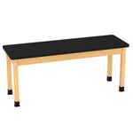 Diversified Woodcrafts Plain Apron Table High-Resistance Solid Wood Laboratory Desk 72