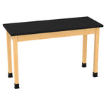 Diversified Woodcrafts Plain Apron Table High-Resistance Solid Wood Laboratory Desk 60