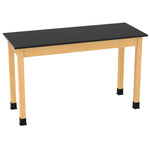 Diversified Woodcrafts Plain Apron Table High-Resistance Solid Wood Laboratory Desk 60