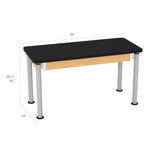 Diversified Woodcrafts Adjustable-Height Table - 54