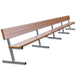 Jaypro Sports Outdoor Player Benches - Portable - Aluminum Team Bench with Seat Back- 27', Powder Coated (PB-90PC)