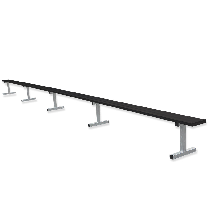 Jaypro Sports Outdoor Player Benches - Portable - Aluminum Team Bench - 27', Powder Coated (PB-95PC)