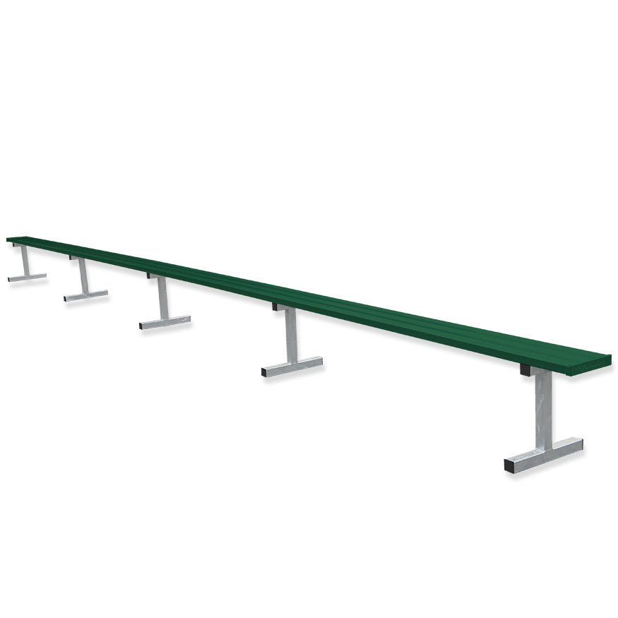 Jaypro Sports Outdoor Player Benches - Portable - Aluminum Team Bench - 27', Powder Coated (PB-95PC)