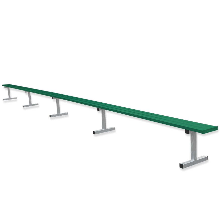 Jaypro Sports Outdoor Player Benches - Portable - Aluminum Team Bench - 27', Powder Coated (PB-95PC)