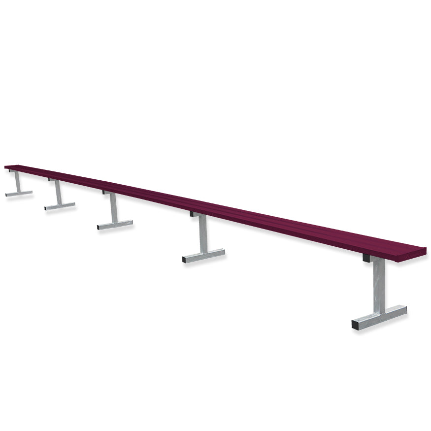 Jaypro Sports Outdoor Player Benches - Portable - Aluminum Team Bench - 27', Powder Coated (PB-95PC)