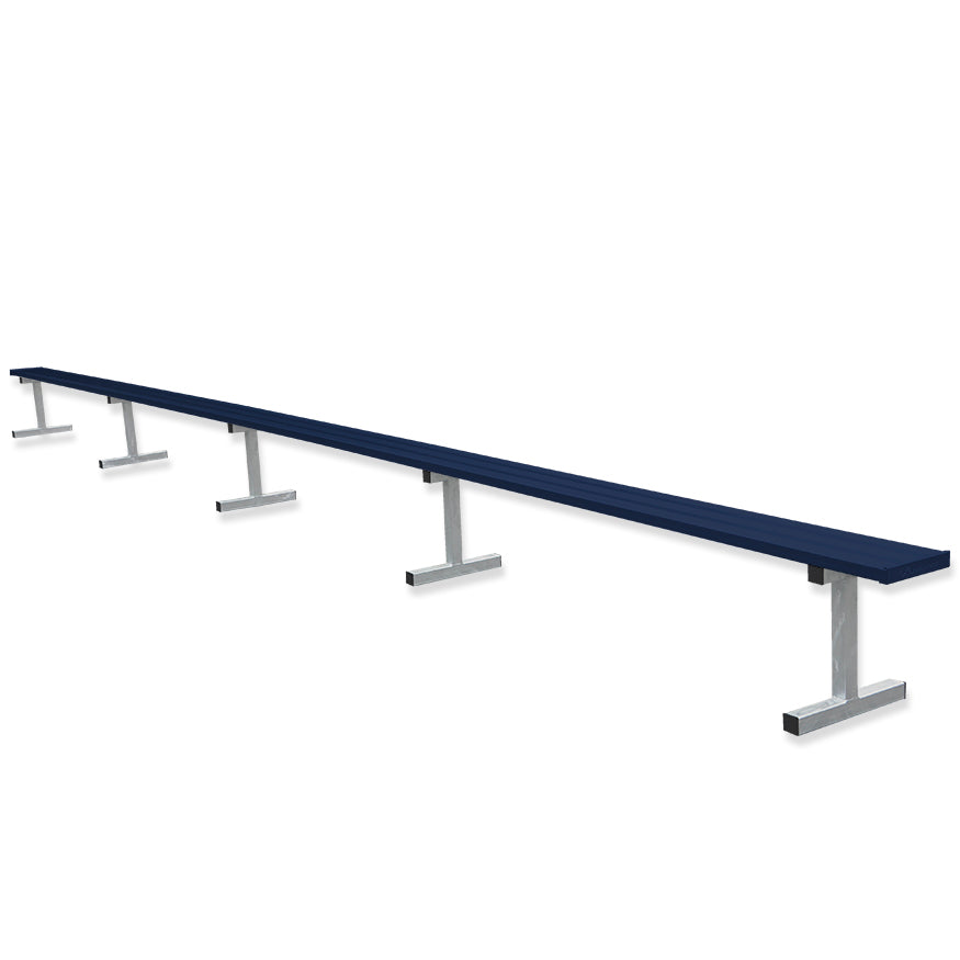 Jaypro Sports Outdoor Player Benches - Portable - Aluminum Team Bench - 27', Powder Coated (PB-95PC)