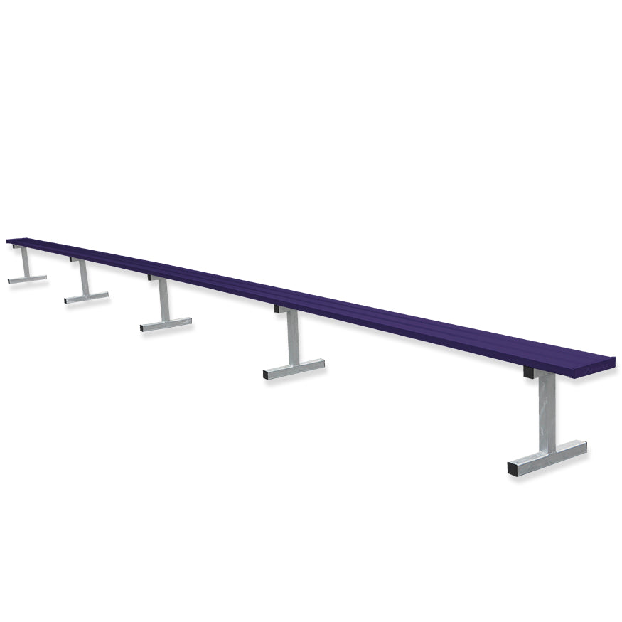 Jaypro Sports Outdoor Player Benches - Portable - Aluminum Team Bench - 27', Powder Coated (PB-95PC)