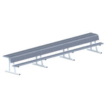 Jaypro Sports Outdoor Player Benches - Portable - Player Bench with Seat Back and Shelf - 21', Powder Coated (PBS-10PC)