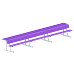 Jaypro Sports Outdoor Player Benches - Portable - Player Bench with Seat Back and Shelf - 21', Powder Coated (PBS-10PC)