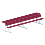 Jaypro Sports Outdoor Player Benches - Portable - Player Bench with Seat Back and Shelf - 15', Powder Coated (PBS-20PC)