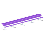 Jaypro Sports Outdoor Player Benches - Portable - Player Bench with Seat Back and Shelf - 27', Powder Coated (PBS-90PC)