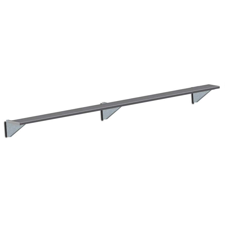 Jaypro Sports Outdoor Player Benches - Player Bench - Wall-Mounted - 15', Powder Coated (PBW-15PC)