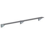 Jaypro Sports Outdoor Player Benches - Player Bench - Wall-Mounted - 15', Powder Coated (PBW-15PC)