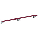Jaypro Sports Outdoor Player Benches - Player Bench - Wall-Mounted - 15', Powder Coated (PBW-15PC)