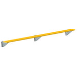 Jaypro Sports Outdoor Player Benches - Player Bench - Wall-Mounted - 15', Powder Coated (PBW-15PC)