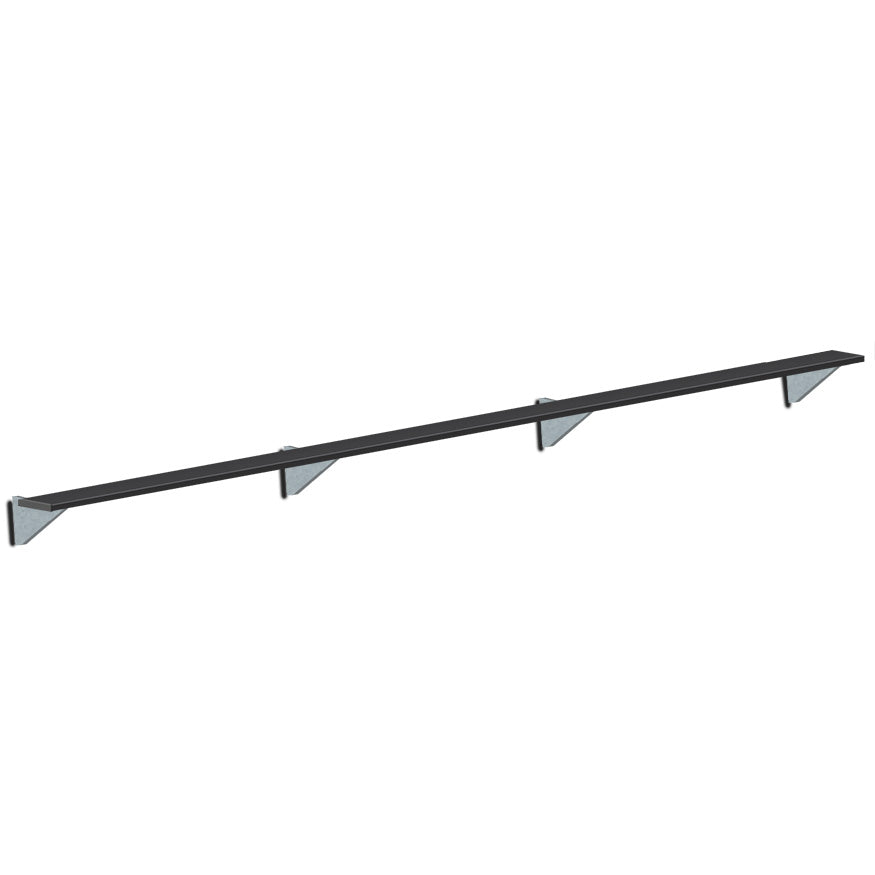 Jaypro Sports Outdoor Player Benches - Player Bench - Wall-Mounted - 21', Powder Coated (PBW-5PC)