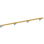 Jaypro Sports Outdoor Player Benches - Player Bench - Wall-Mounted - 21', Powder Coated (PBW-5PC)