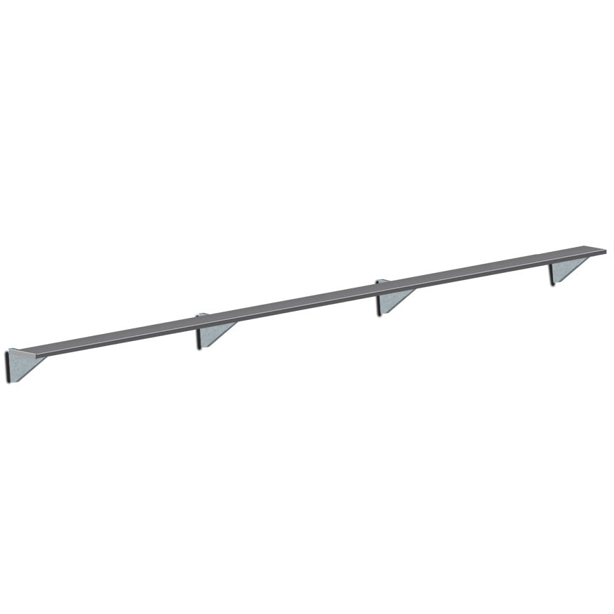 Jaypro Sports Outdoor Player Benches - Player Bench - Wall-Mounted - 21', Powder Coated (PBW-5PC)
