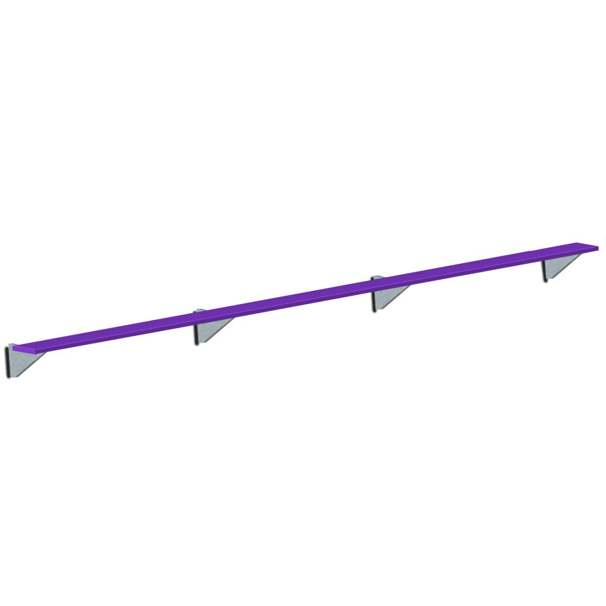 Jaypro Sports Outdoor Player Benches - Player Bench - Wall-Mounted - 21', Powder Coated (PBW-5PC)