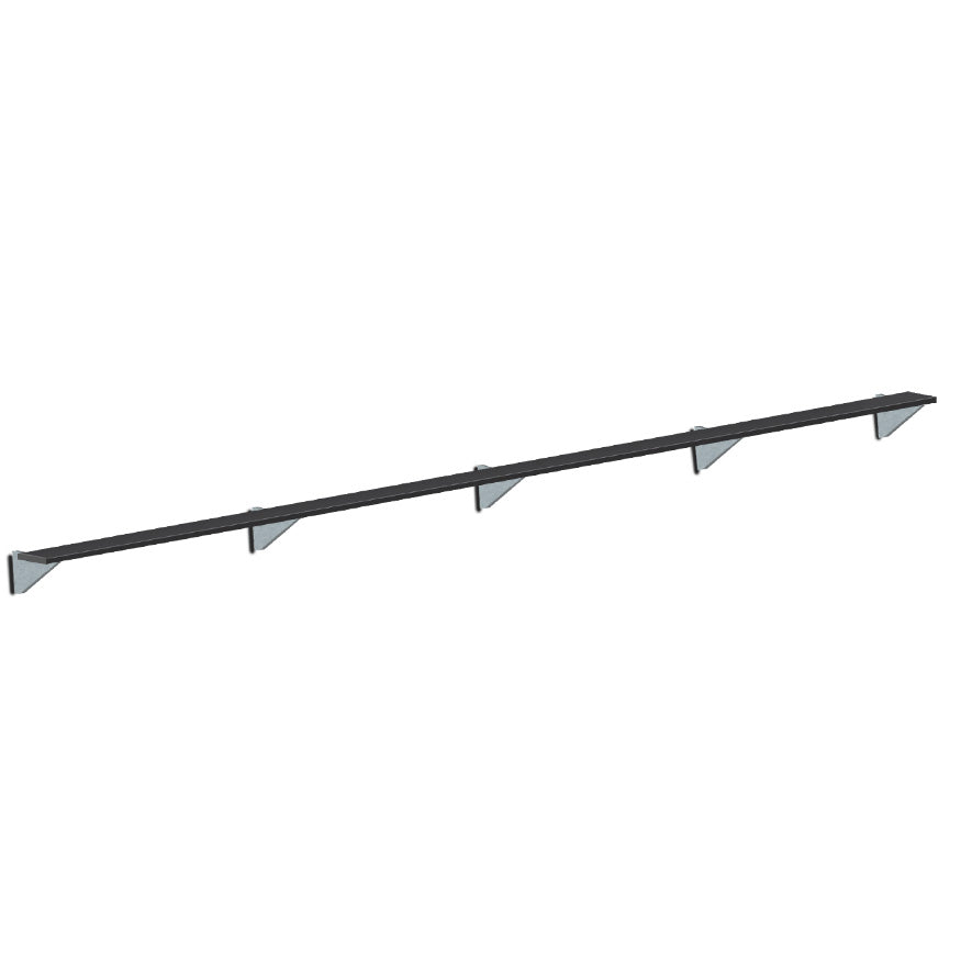 Jaypro Sports Outdoor Player Benches - Player Bench - Wall-Mounted - 27', Powder Coated (PBW-95PC)