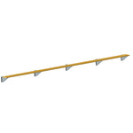 Jaypro Sports Outdoor Player Benches - Player Bench - Wall-Mounted - 27', Powder Coated (PBW-95PC)