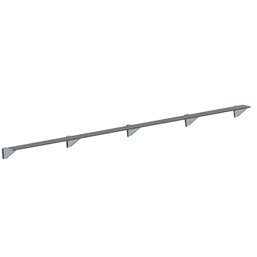 Jaypro Sports Outdoor Player Benches - Player Bench - Wall-Mounted - 27', Powder Coated (PBW-95PC)