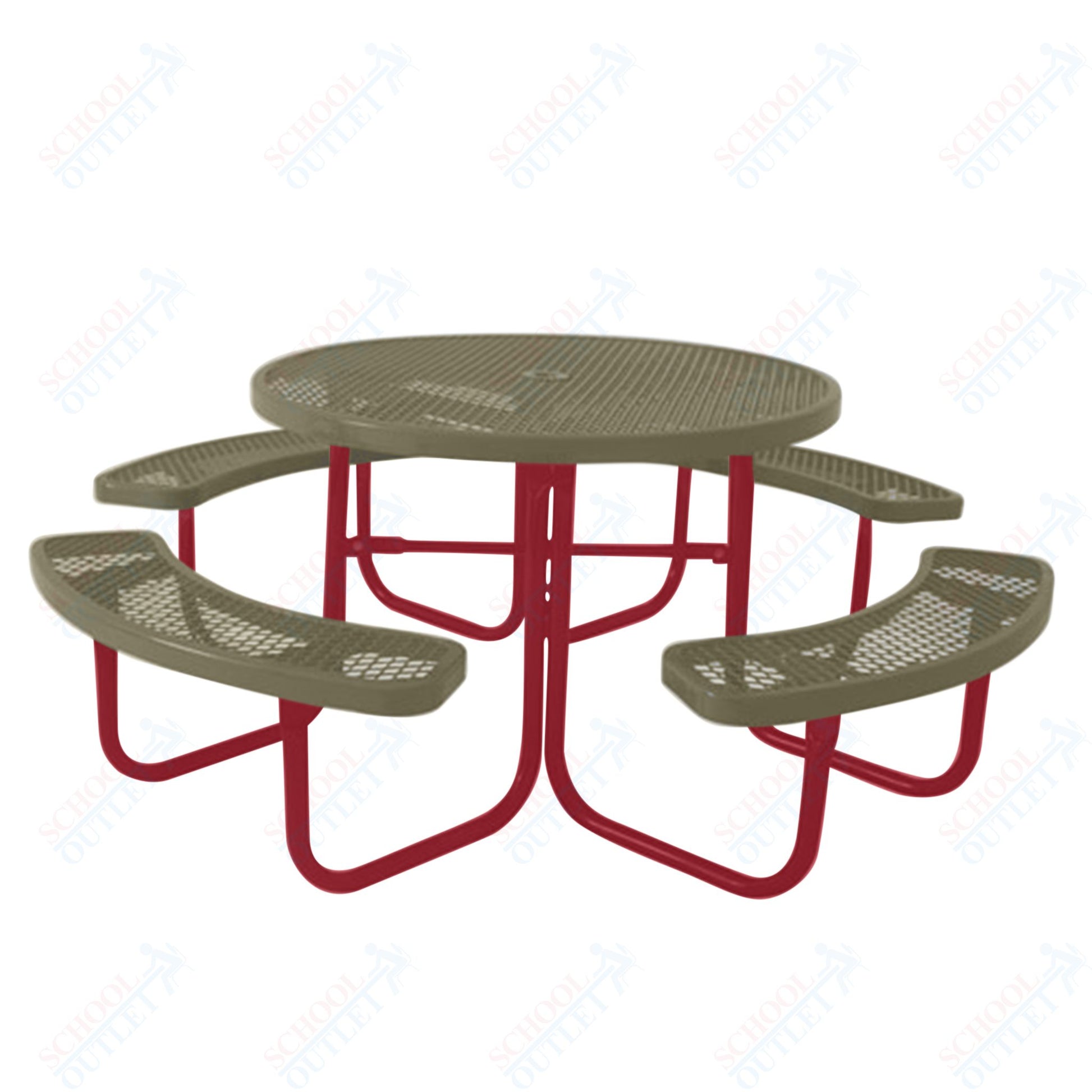 UltraPlay 46" Round Outdoor Picnic Table - SchoolOutlet