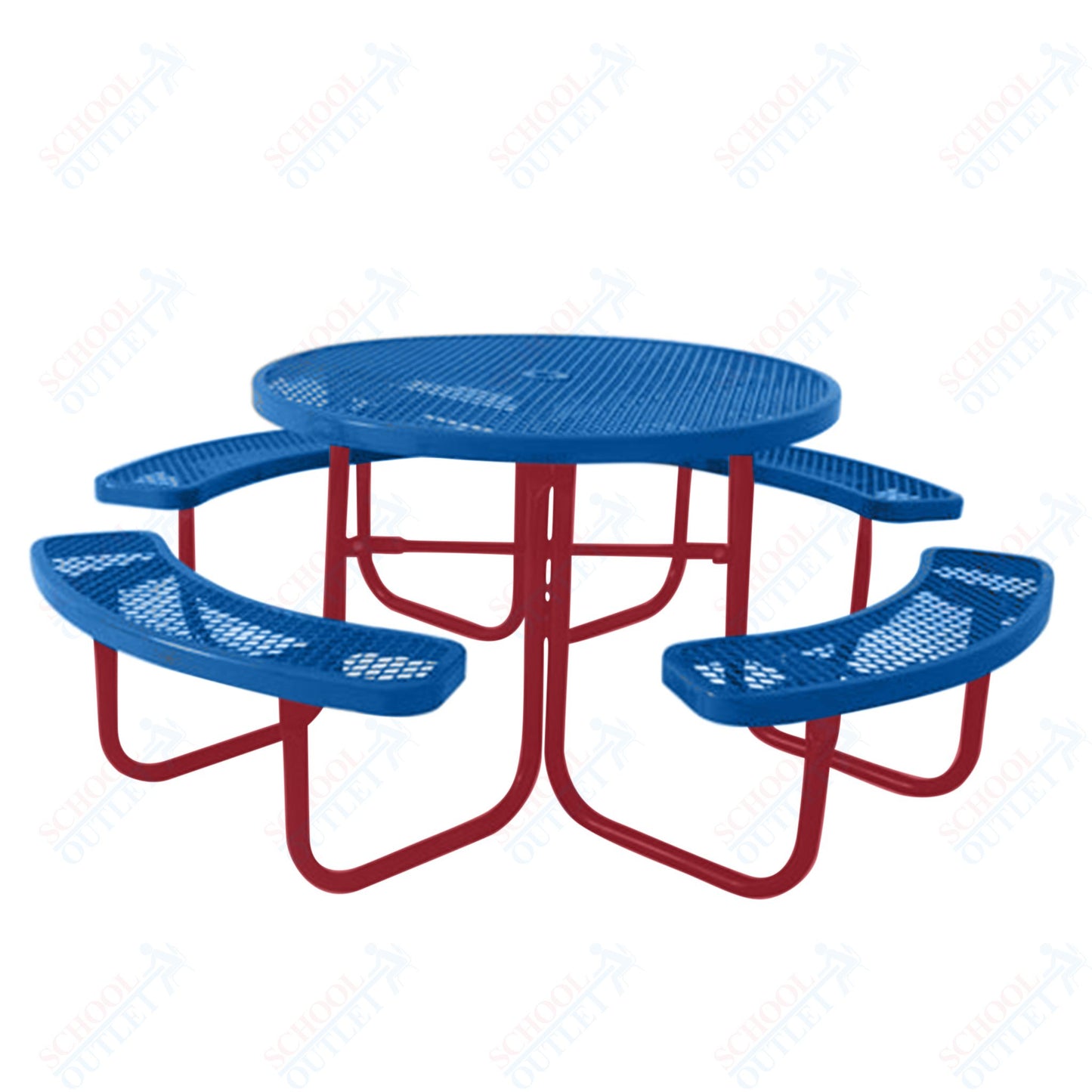 UltraPlay 46" Round Outdoor Picnic Table - SchoolOutlet