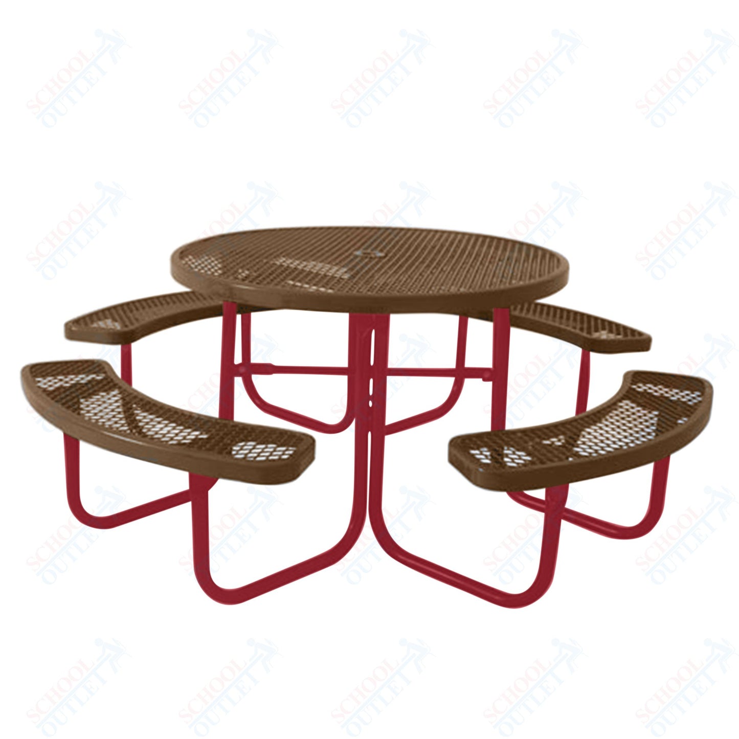 UltraPlay 46" Round Outdoor Picnic Table - SchoolOutlet