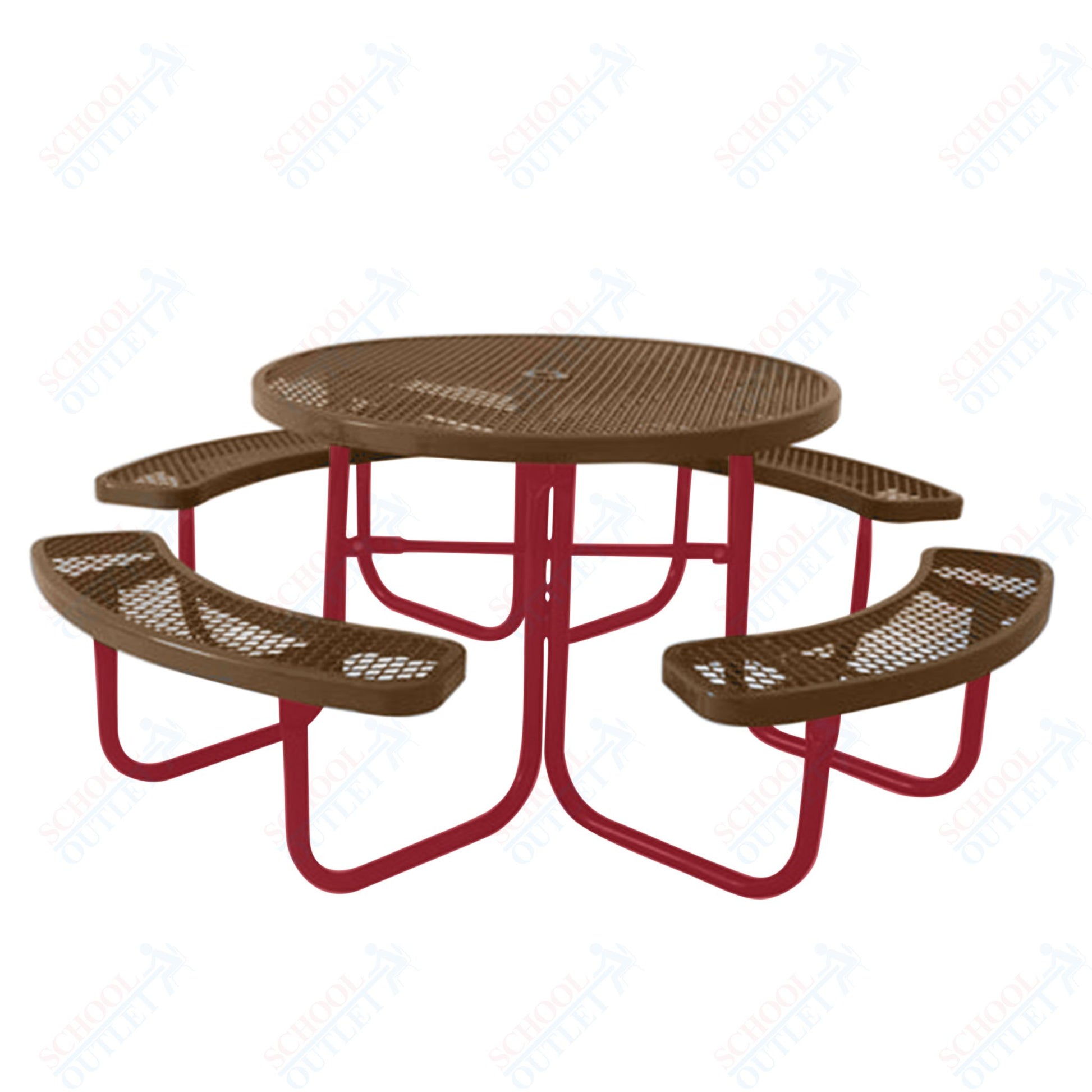 UltraPlay 46" Round Outdoor Picnic Table - SchoolOutlet