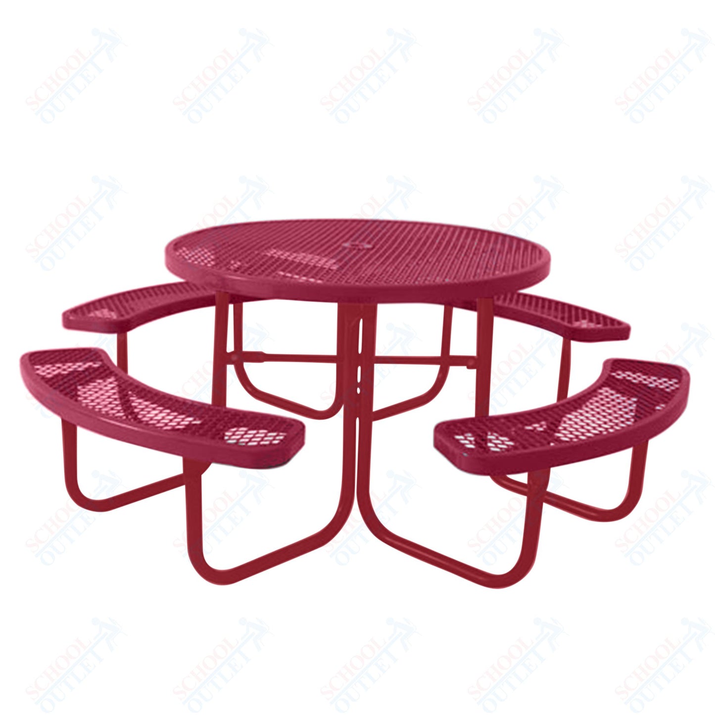 UltraPlay 46" Round Outdoor Picnic Table - SchoolOutlet
