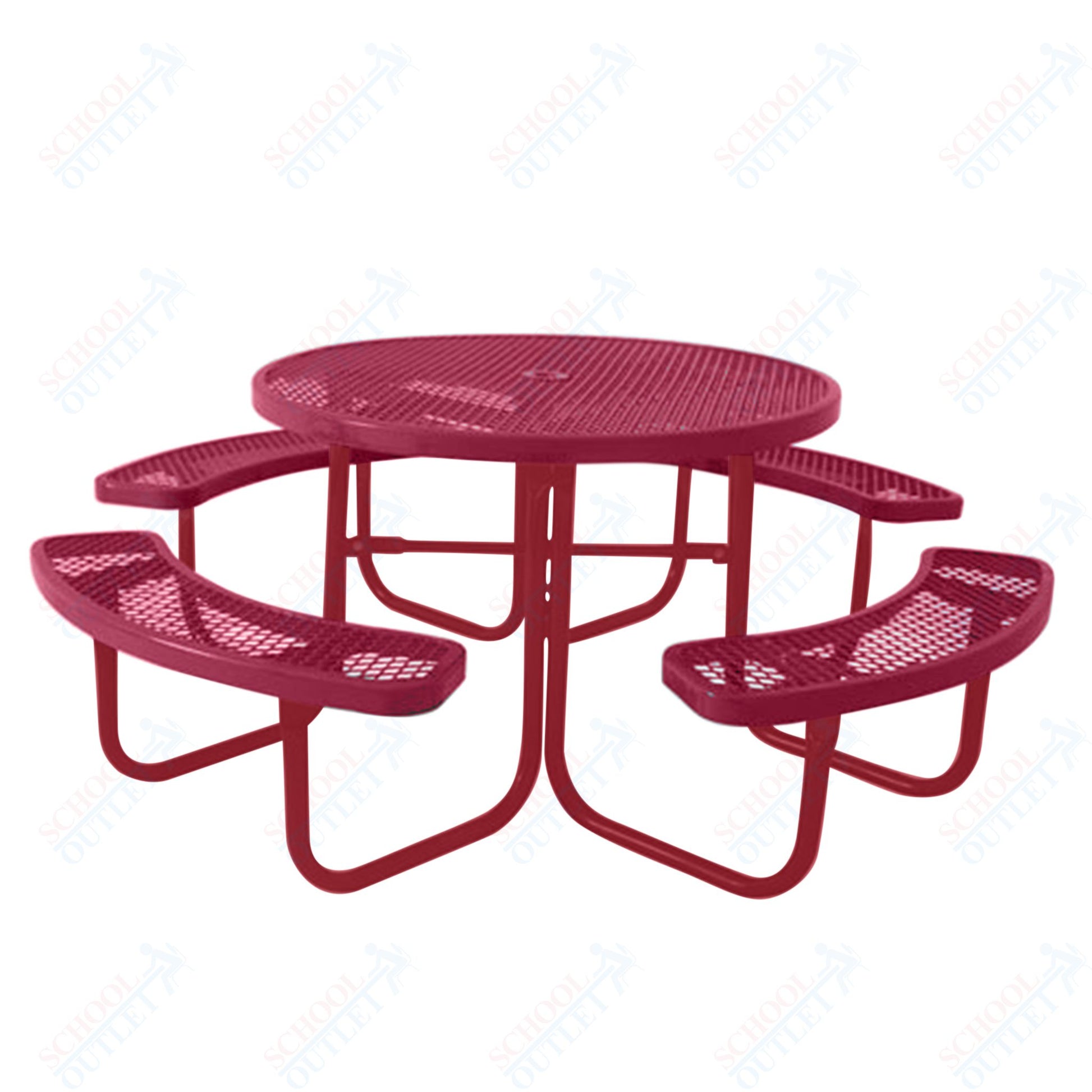 UltraPlay 46" Round Outdoor Picnic Table - SchoolOutlet