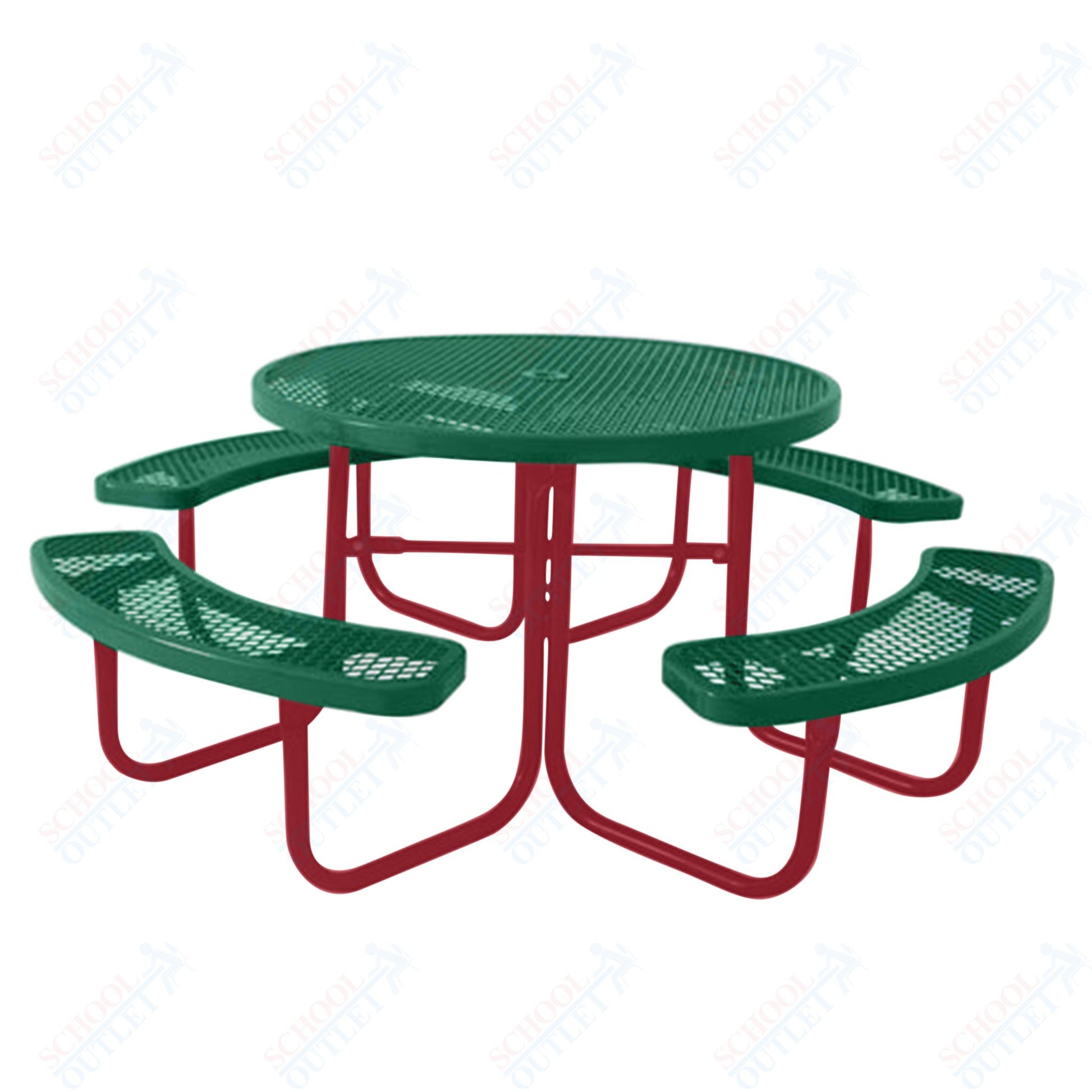 UltraPlay 46" Round Outdoor Picnic Table - SchoolOutlet