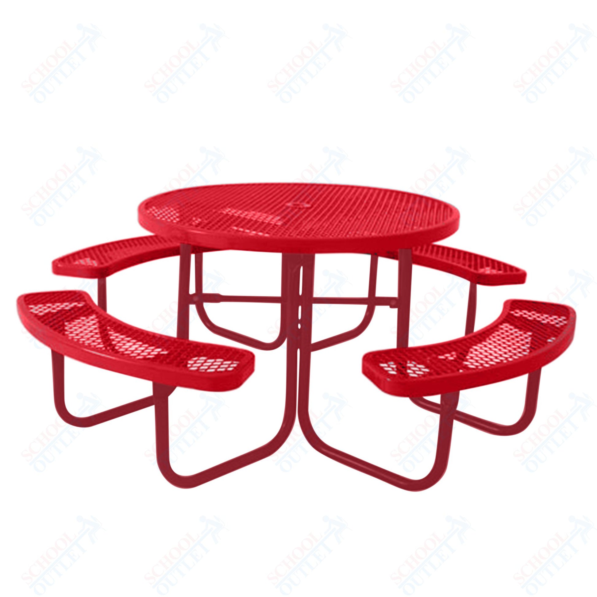 UltraPlay 46" Round Outdoor Picnic Table - SchoolOutlet