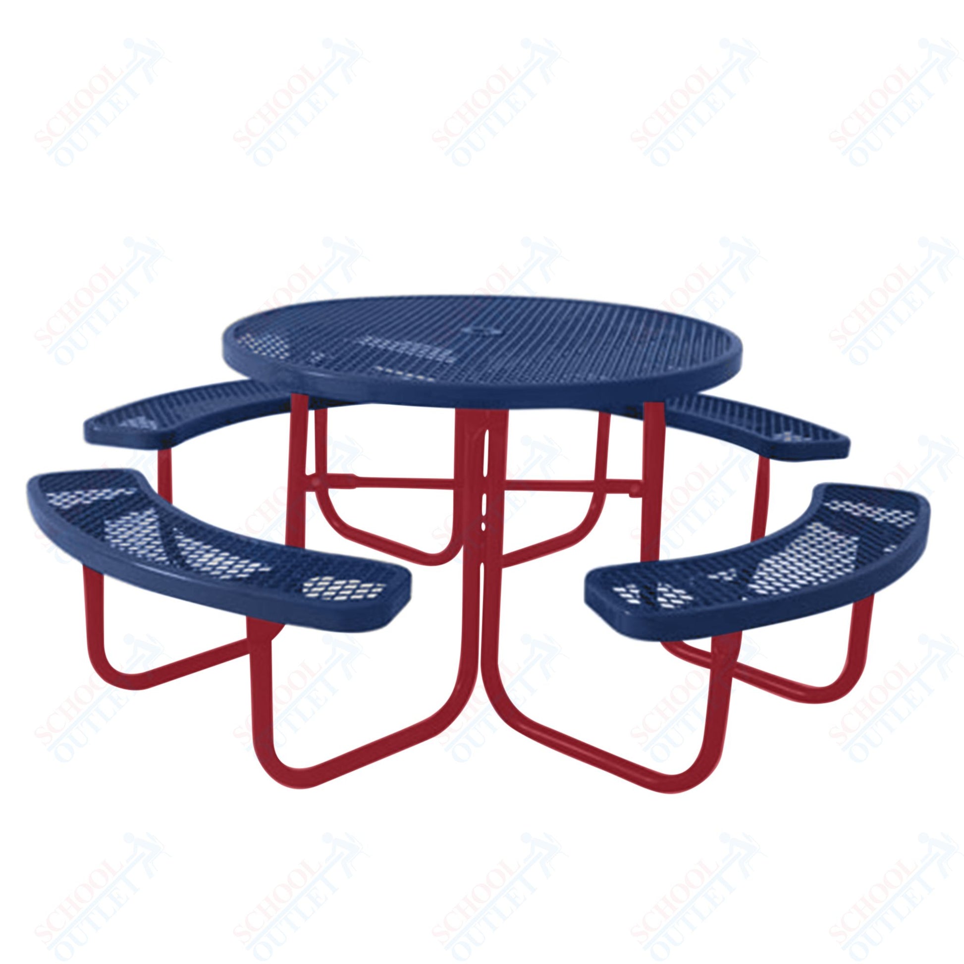 UltraPlay 46" Round Outdoor Picnic Table - SchoolOutlet