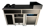Portable Shampoo Sink PLUS Extended Cabinet with Large Tanks on Wagons (PSE-2005G)