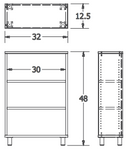 Russwood Library Furniture Envision Series Bay Shelving - 72