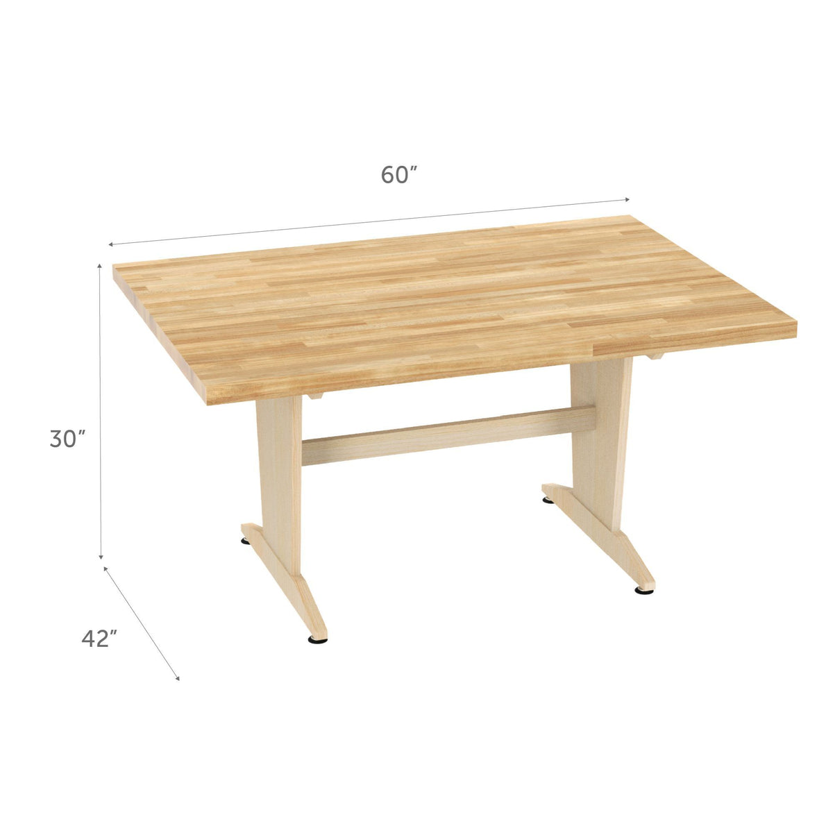 Diversified Woodcrafts Art/Planning Table - Maple Top - 60"W x 42"D x 30"H (Diversified Woodcrafts DIV-PT-62M)