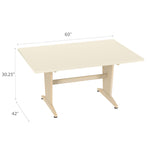 Diversified Woodcrafts Art/Planning Table - Almond Plastic Laminate Top - 60