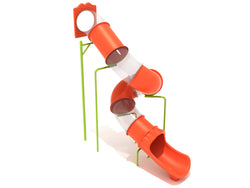 Playground Equipment 13 Foot Spiral Tube Slide - Slide and Mounts Only (PTS013)