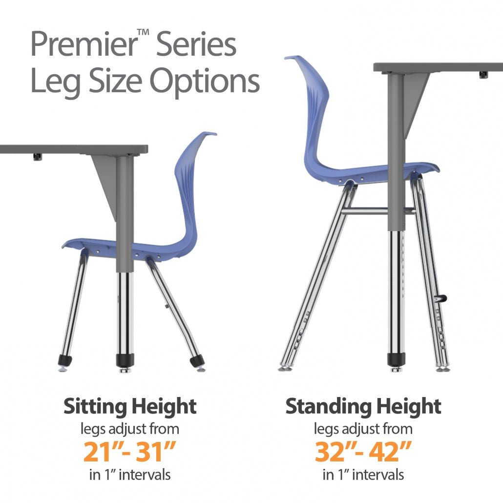 Marco Premier Series 48" Triad Activity Table Adjustable Height 21"-31" (43-2264-MB)