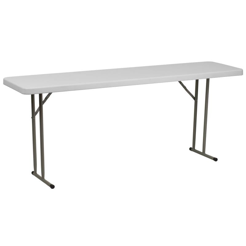 Kathryn 6-Foot Rectangular Plastic Folding Training Table by Flash Furniture