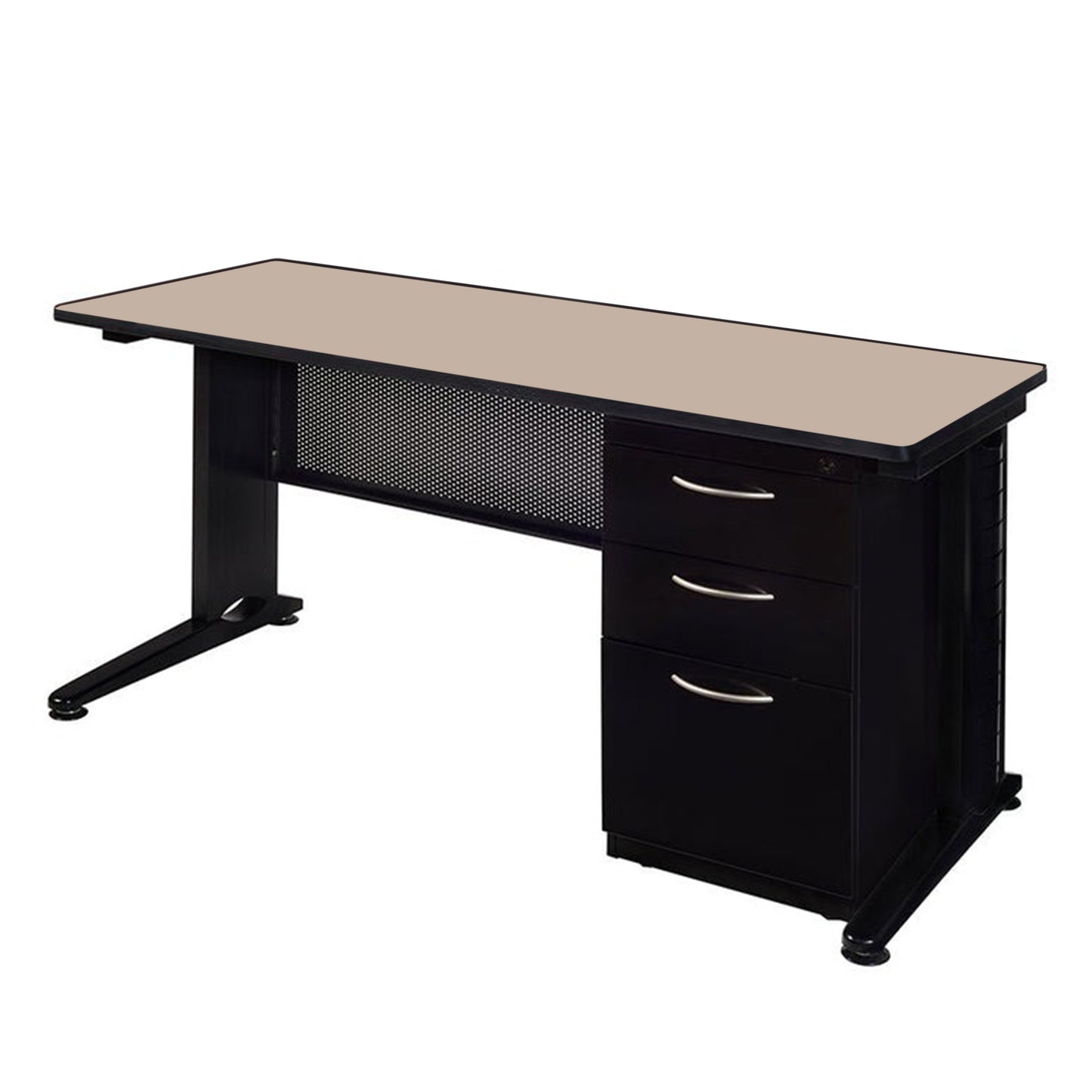 Regency Fusion 72" x 30" Teachers Desk with Single Pedestal Drawer Unit