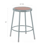 Diversified Woodcrafts Apprentice Stool Heavy-Duty Industrial Welded Metal 18
