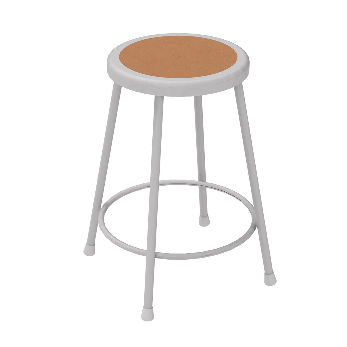 Diversified Woodcrafts Hardboard Seat Steel Stool - 24"H (DIV-S-24)