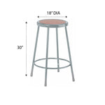 Diversified Woodcrafts Apprentice Stool Heavy-Duty Industrial Welded Metal 30