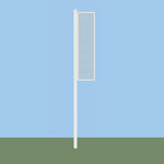 Jaypro Sports Foul Poles - Collegiate , 12' H - Softball -Surface Mount-Set of 2 (SBCFP-12-XXXX)