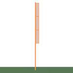 Jaypro Sports Foul Poles - Collegiate , 30' H - Softball -Semi Permanent -Set of 2 (SBCFP-30-XX)