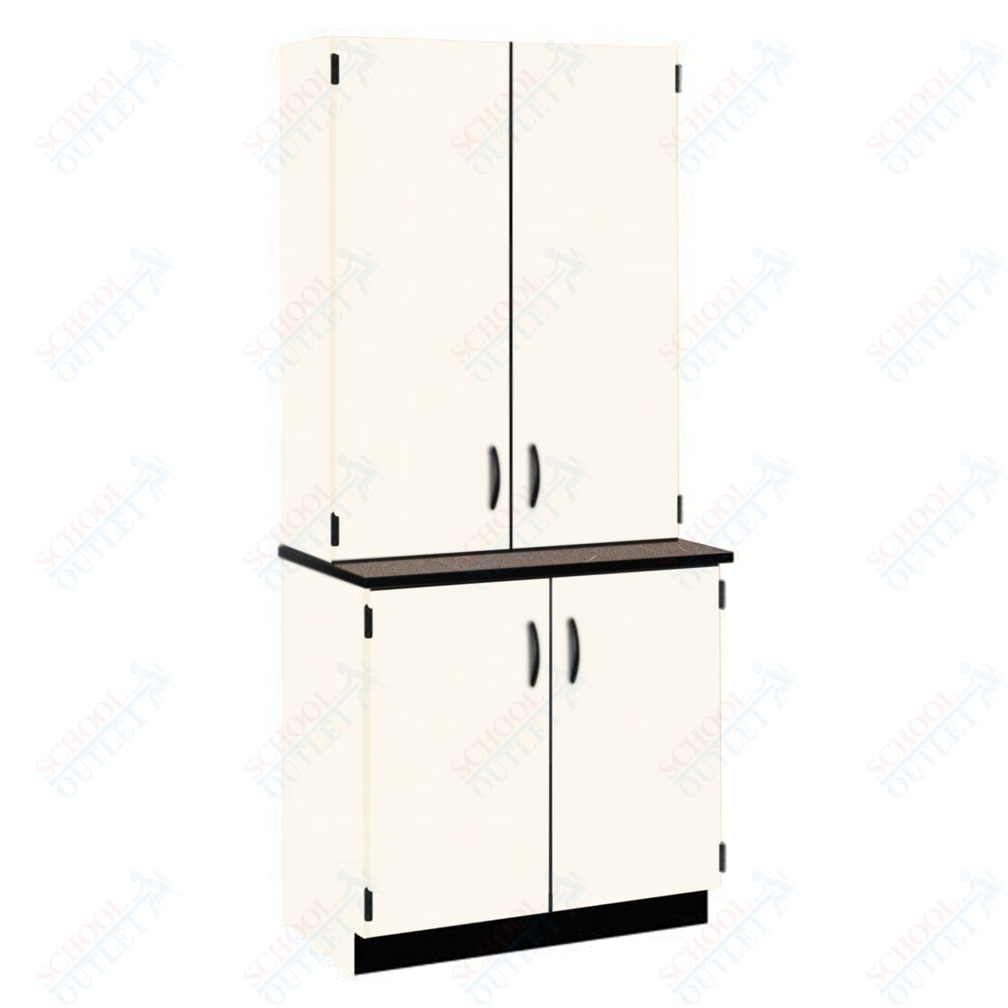 Chemical Resistant Laminate Top Door/Shelf Hutch with Lock and Base Molding (84202 K84 21)